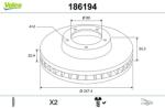 VALEO Disc frana VALEO 186194 (186194)