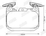 JURID set placute frana, frana disc JURID 573355JC (573355JC)