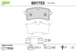 VALEO set placute frana, frana disc VALEO 601753 (601753)