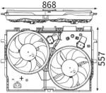 MAHLE Ventilator, radiator MAHLE CFF 229 000S (CFF 229 000S)