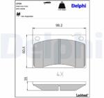 DELPHI set placute frana, frana disc DELPHI LP39 (LP39)
