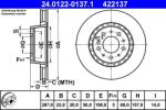 ATE Disc frana ATE 24.0122-0137.1 (24.0122-0137.1)