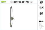 VALEO Mecanism actionare geam VALEO 851746 (851746)