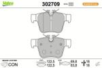 VALEO set placute frana, frana disc VALEO ESSENTIAL 302709 (302709)