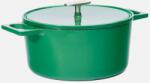 FABINI Lábas Mattia 3.0 Standard, ø 26 cm (5, 5 l) - Zománcozott öntöttvas lábas fedővel, fényes zöld (113610332628127)
