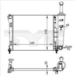 TYC Radiator, racire motor TYC 709-0022-R (709-0022-R)