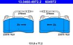 ATE set placute frana, frana disc ATE 13.0460-4972.2 (13.0460-4972.2)