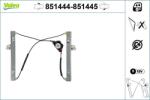 VALEO Mecanism actionare geam VALEO 851444 (851444)