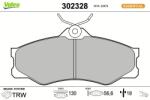 VALEO set placute frana, frana disc VALEO 302328 (302328)