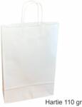 Paper Craft Pungi hartie ALBE - 3 sticle vin, 26x39x8 cm, set 30 buc