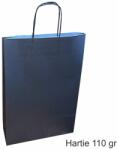 Paper Craft Pungi hartie NEGRE - 3 sticle vin, 26x39x8 cm, set 30 buc