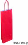 Paper Craft Pungi hartie ROSII - 1 sticla vin, 14x39x8 cm, set 30 buc