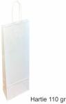 Paper Craft Pungi hartie ALBE - 1 sticla vin, 14x39x8 cm, set 30 buc