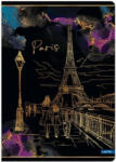 Lastva Füzet, LASTVA Gold City Paris, A5, 52 lapos, kockás (FLGCPAA552K)