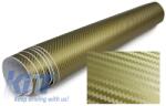  3D Carbon fólia öntapadós 30cm * 1.524 méter arany (OD3CWFAR6013374)
