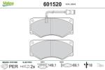 VALEO set placute frana, frana disc VALEO 601520 (601520)