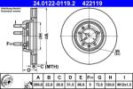 ATE Disc frana ATE 24.0122-0119.2 (24.0122-0119.2)