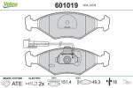 VALEO set placute frana, frana disc VALEO 601019 (601019)