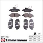 ZIMMERMANN set placute frana, frana disc ZIMMERMANN 23711.190. 2 (23711.190.2)