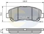 COMLINE set placute frana, frana disc COMLINE CBP01577 (CBP01577)