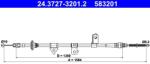 ATE Cablu, frana de parcare ATE 24.3727-3201.2 (24.3727-3201.2)