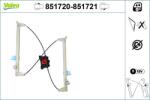 VALEO Mecanism actionare geam VALEO 851721 (851721)