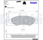 DELPHI set placute frana, frana disc DELPHI LP673 (LP673)
