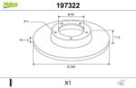 VALEO Disc frana VALEO 197322 (197322)