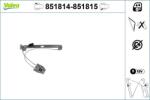 VALEO Mecanism actionare geam VALEO 851814 (851814)