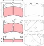 TRW set placute frana, frana disc TRW GDB3219 (GDB3219)