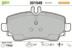 VALEO set placute frana, frana disc VALEO ESSENTIAL 301549 (301549)