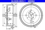 ATE Tambur frana ATE 24.0220-0023.1 (24.0220-0023.1)
