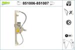 VALEO Mecanism actionare geam VALEO 851007 (851007)
