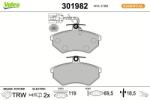 VALEO set placute frana, frana disc VALEO FIRST 301982 (301982)