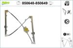VALEO Mecanism actionare geam VALEO 850648 (850648)