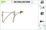 VALEO Mecanism actionare geam VALEO 851095 (851095)