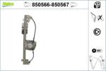VALEO Mecanism actionare geam VALEO 850567 (850567)