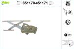 VALEO Mecanism actionare geam VALEO 851170 (851170)