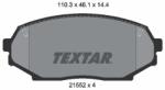 TEXTAR set placute frana, frana disc TEXTAR 2155202 (2155202)