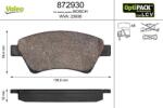 VALEO set placute frana, frana disc VALEO 872930 (872930)