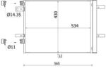 MAHLE Condensator, climatizare MAHLE BEHR AC 965 000S (AC 965 000S)