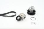 CONTITECH Pompa apa + Set curea transmisie cu caneluri CONTITECH 6PK1217WP1 (6PK1217WP1)