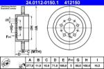 ATE Disc frana ATE 24.0112-0150.1 (24.0112-0150.1)