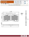 DANBLOCK set placute frana, frana disc DANBLOCK DB 2921182 (DB 2921182)