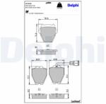 DELPHI set placute frana, frana disc DELPHI LP1633 (LP1633)