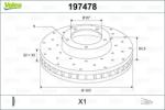 VALEO Disc frana VALEO 197478 (197478)