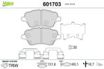 VALEO set placute frana, frana disc VALEO 601703 (601703)