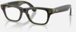 Ray-Ban Ray-Ban Meta Blayzer Optics Gen 2 AI Glasses Shiny Transparent Dark Olive/Demo (RW7001 8530 54)