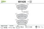 VALEO set placute frana, frana disc VALEO 601426 (601426)