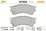 VALEO set placute frana, frana disc VALEO ESSENTIAL 301629 (301629)